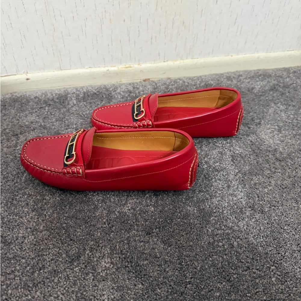 Carolina Herrera Red Loafers - Picture 2 of 7